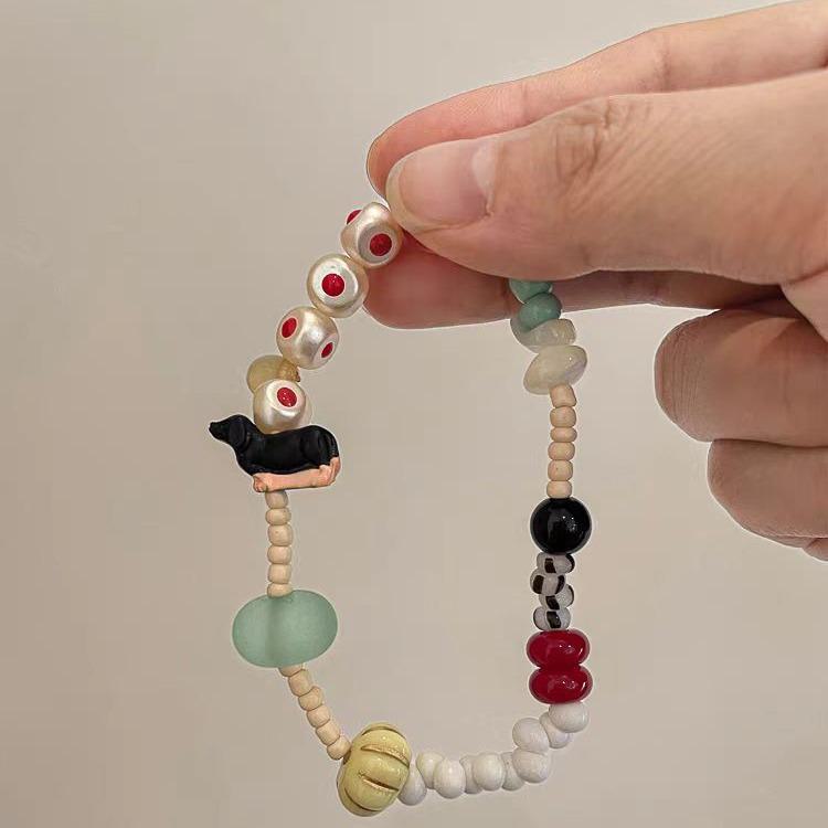 Dopamin Dackel Perlenarmband - Süßer, farbenfroher und stilvoller Schmuck für Frauen