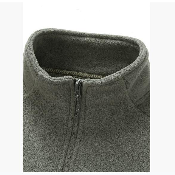 Autumn and Winter Young and Middle-aged Fleece Fleece Stand-up Collar Hooded Cardigan Knitted Jacket Large Size Austrian Fleece Warm Sweater Jacket