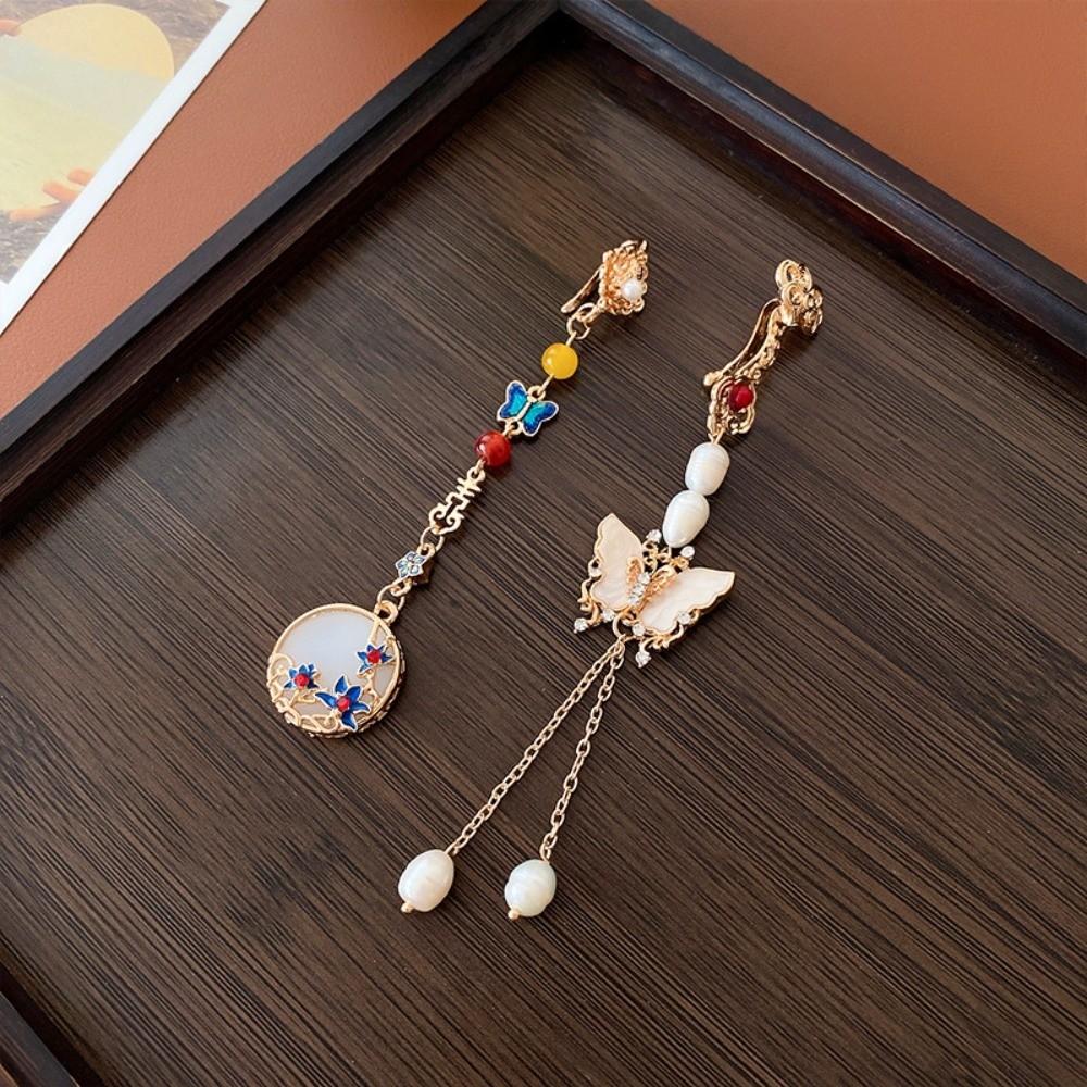 Electroplating Chinese Style Brooch Zinc Zinc Alloy Lapel Brooch Women Hanfu Ornament Hanfu Accessories