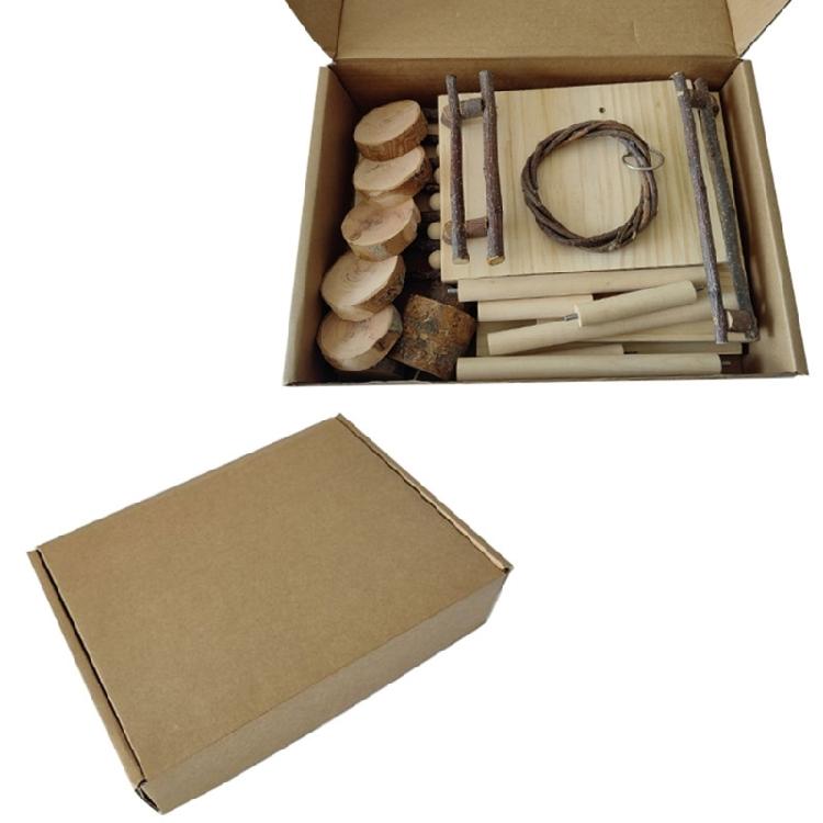 Wooden Hamster Toy Platform Cage Toy Accessories for Other Small Animals