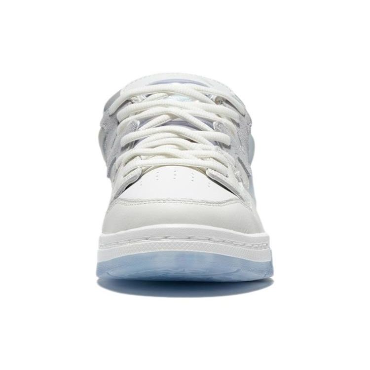 Li Ning We Are One Wrap Warm Non-Slip Low-Top Skate Shoes Men Sneakers Gray White AECS015-1