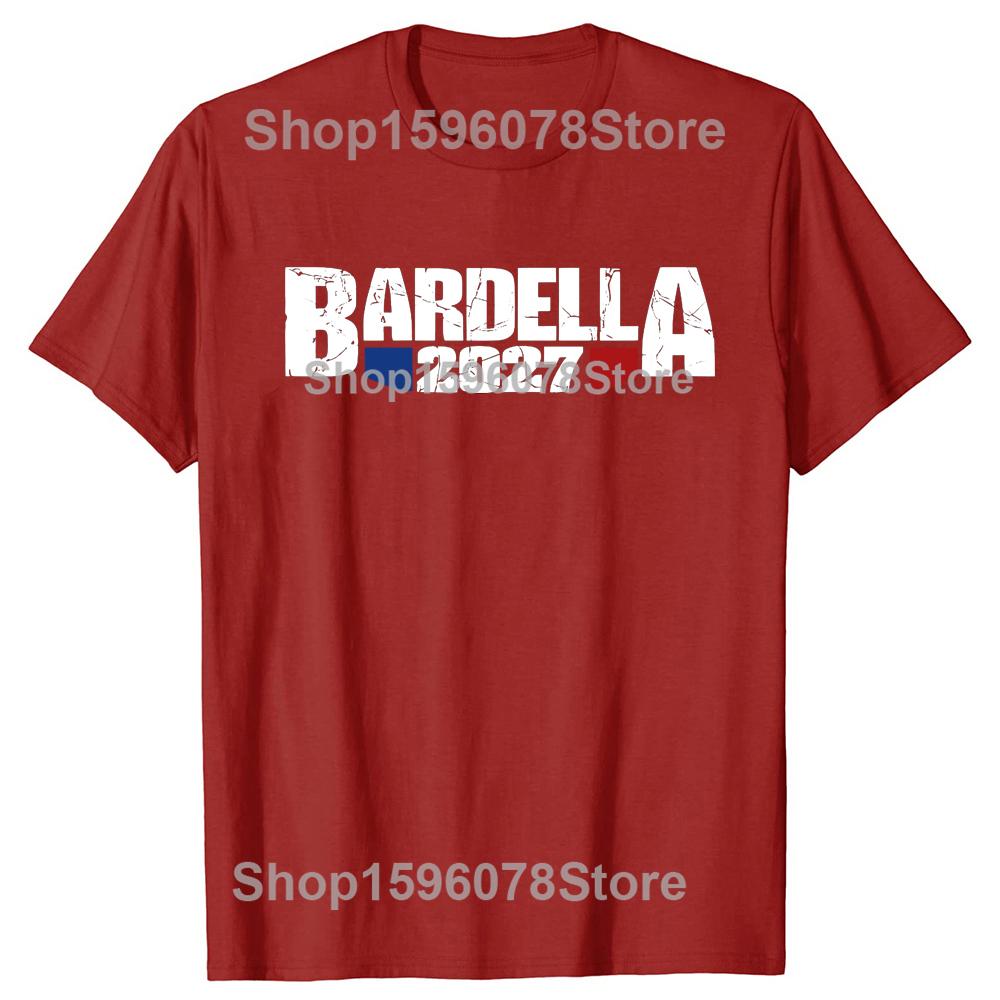 Bardella 2027 T Shirt Retro French Text Bardella Fans Gift Tee Tops EU Size 100% Cotton Soft Unisex Casual T-shirt