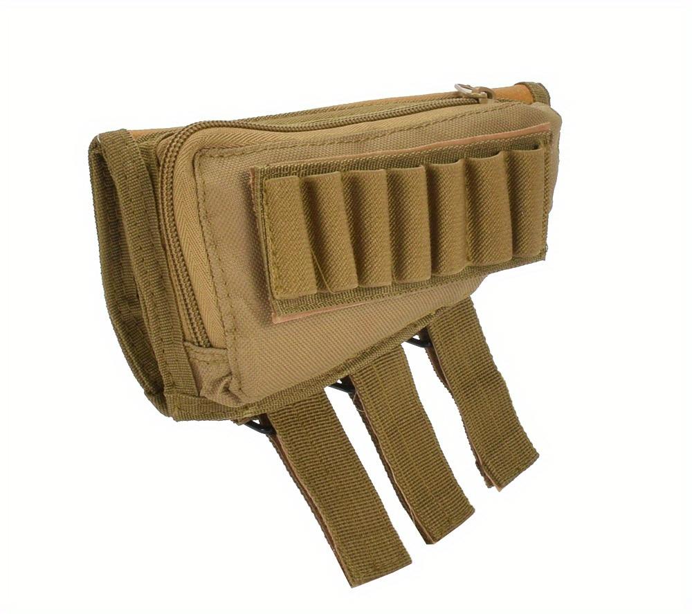 1PC Tactical Muti-functional Hunting Zipper Rifle Buttstock Pack Bag Cheek Pad Rest Shell Mag Ammo Pouch Pocket Magazine Bandolier