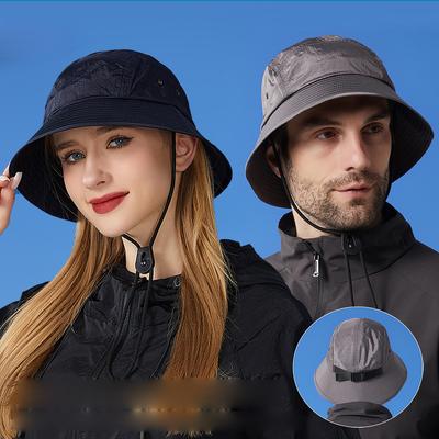 Schnelltrocknender, wasserdichter Fischerhut für Damen, Sommerhut für draußen, Bergsteigerhut, Sonnenschutz, Sonnenhut für Herren, großer Kopf, Beckenhut