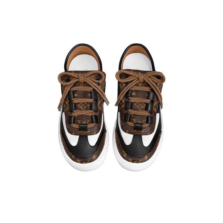 Louis Vuitton Lous Sneakers 'Black With Brown Monogram Deco' Women's 1AAW04