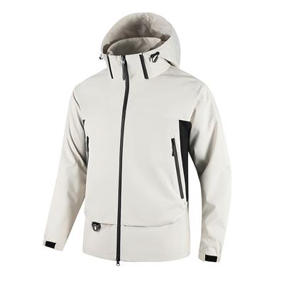 Fashion Removable Hat Jacket Men's Spring New Hooded Windproof Waterproof Sports Jacket Jacket