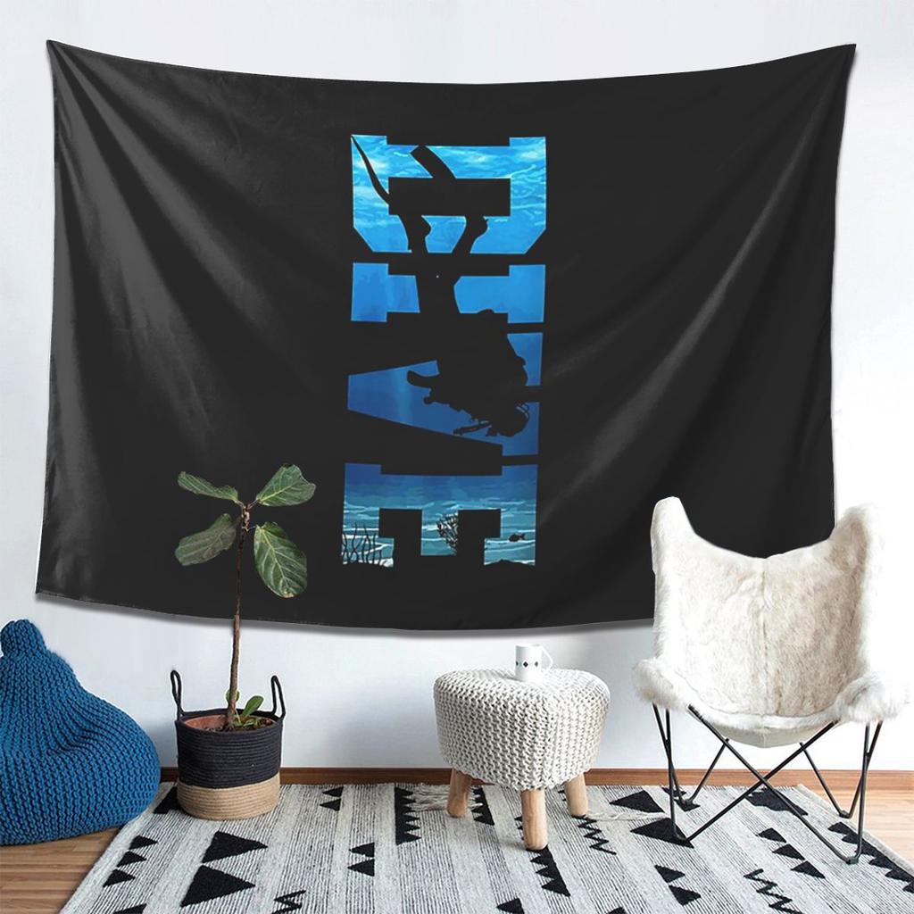 Tauchen Taucher Tauchgang Geschenk Wandteppich Dekoration Kunst Ästhetische Wandteppiche Wohnzimmer Schlafzimmer Haus Wandtuch Wandbehang