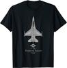 F16 Fighting Falcon Technisches Zeichenflugzeug Militärflugzeug Unisex T-Shirt Kurzarm Lässig 100% Baumwolle Rundhalsausschnitt Sommer T-Shirts