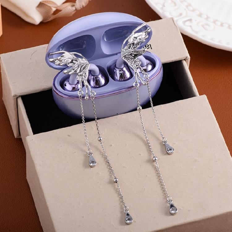 2 szt. Klips do słuchawek motylkowy Otwarty klips dekoracyjny do ucha Słuchawki akcesoria do słuchawek Usuwalna dekoracja słuchawek