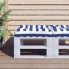 Pallet Cushion Blue & White Striped 58 X 58 X 10 Cm Oxford Fabric