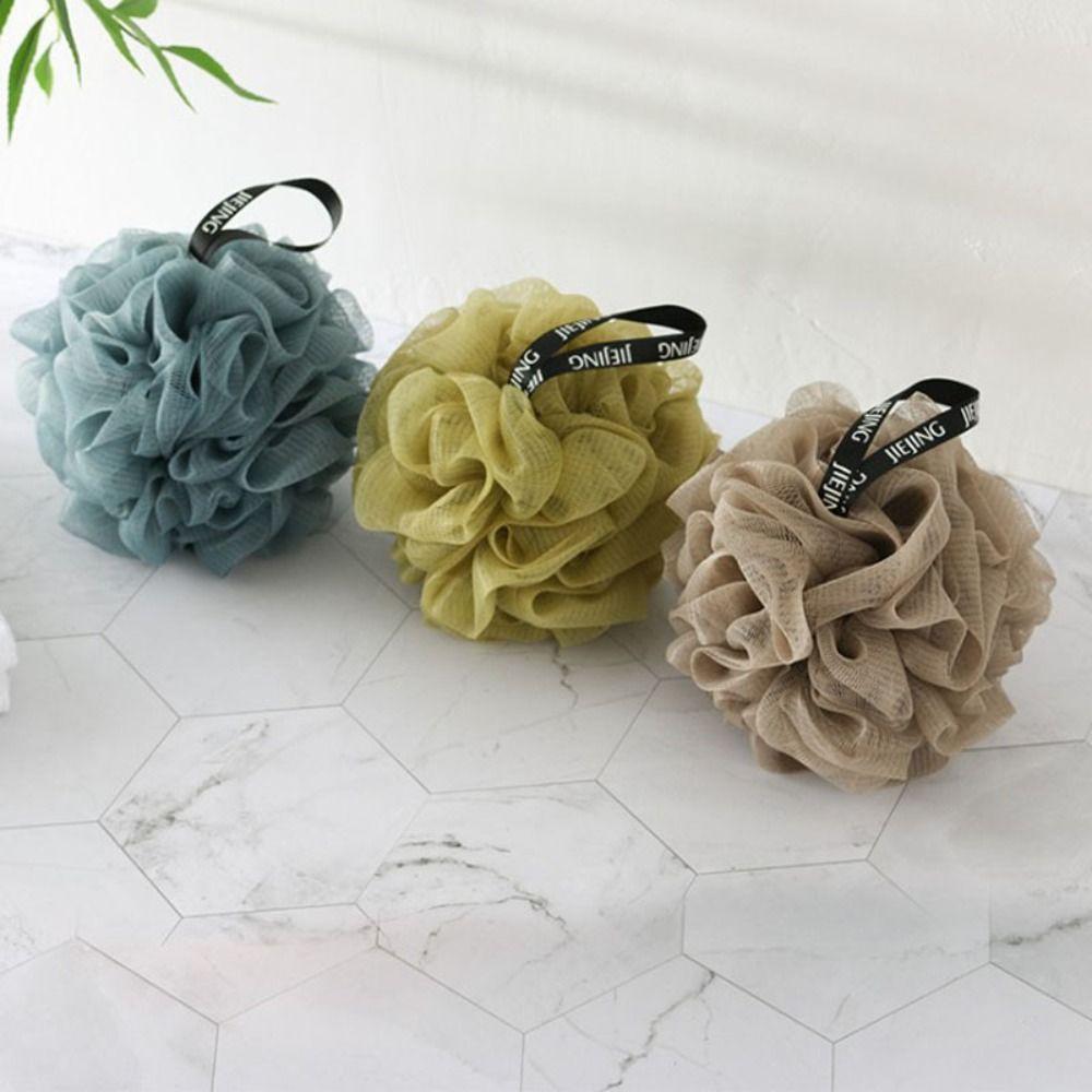Non-scattered Bath Sponge Ball Mesh Shower Mesh Ball Multifunctional Shower Puff  Remove Mud