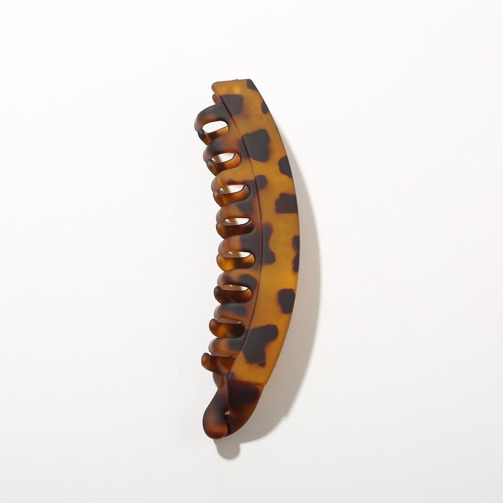 Große Mattierte Minimalistische Bananenklemme für Dickes Haar - Rutschfeste Vertikale Pferdeschwanzklemme, Damen-Haaraccessoire