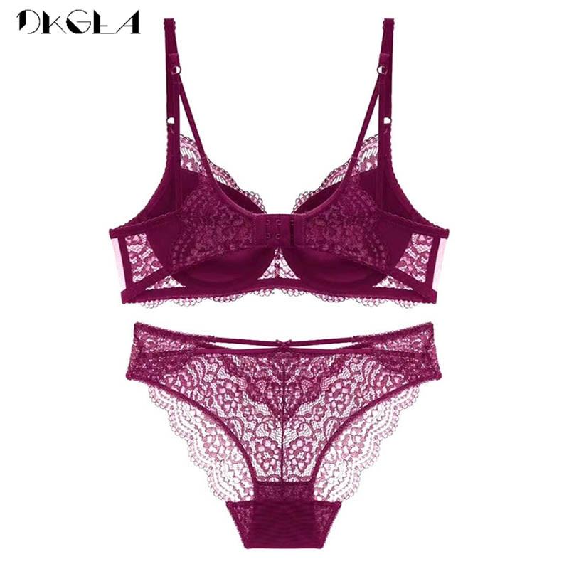 DKGEA Ensemble de sous-vêtements sexy femmes soutien-gorge en dentelle soutien-gorge push-up