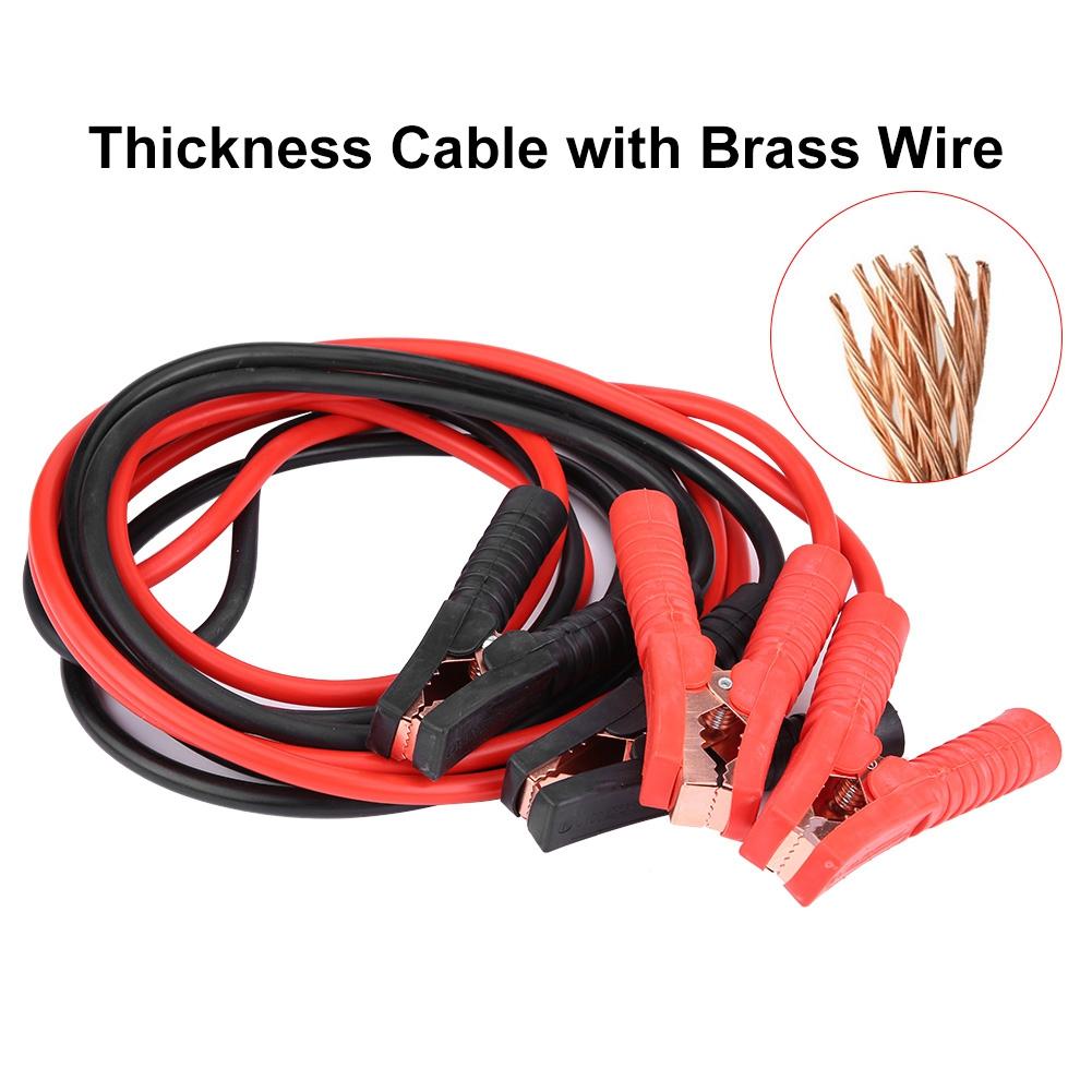 1 Pair of 12V Car Power Booster Cable Emergency Battery Jumping Cables Battery Line 4m 2000A