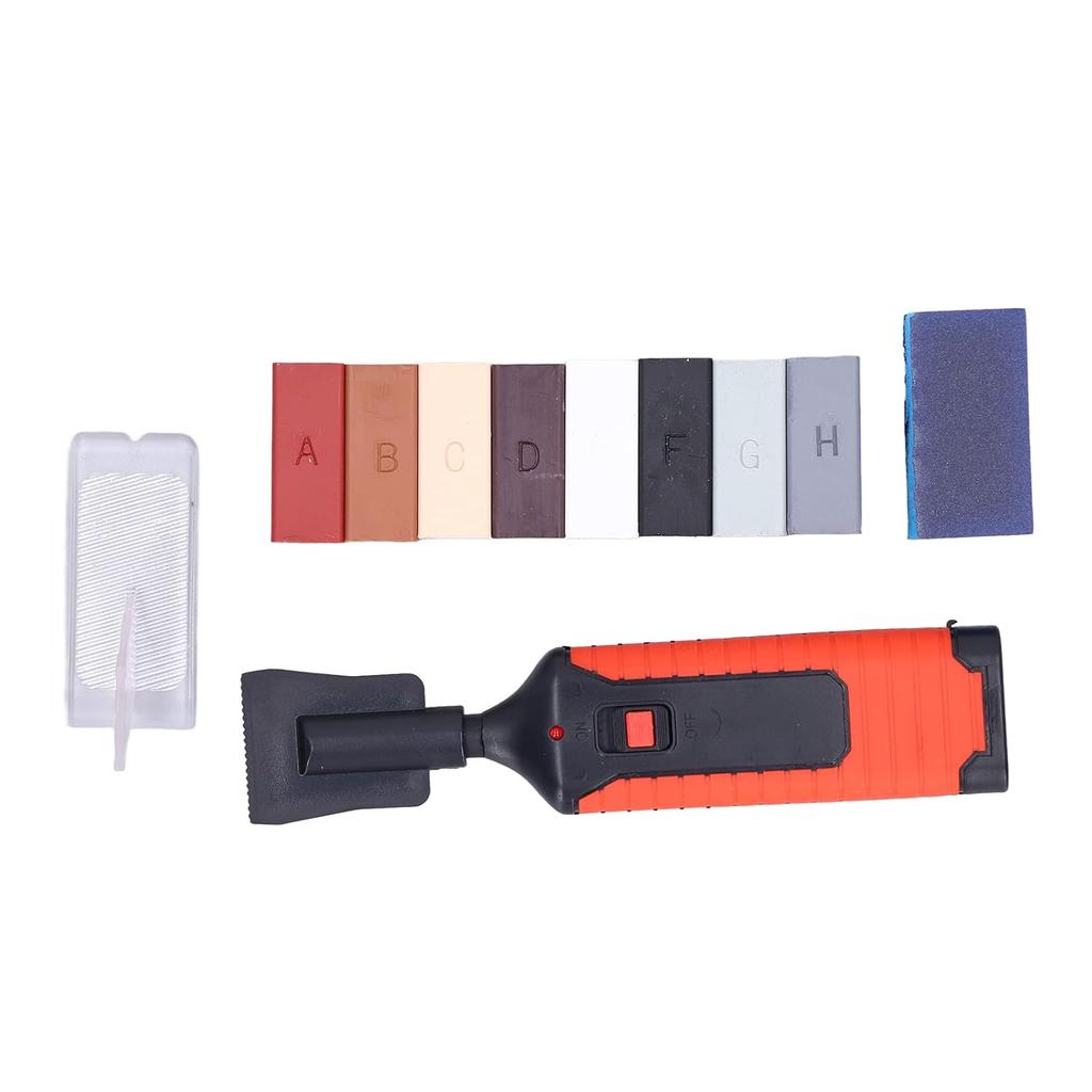 Tile Repair Kit, Heat Pen and Wax Block Set Stone Porcelain Cracks and Crevices Repair Tool for Repairing Nail Holes In Tile Walls