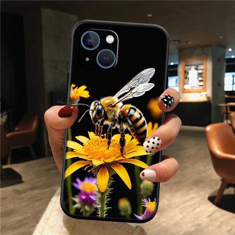IK7 Art Bees Cartoon New High-End Shell Phone Case for OPPO A3 Pro A72 A74 A76 A77 A77S A78 A79 A94 A95 A18 A40M A58