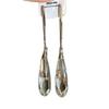 Elegant Glass Water Drop Silver Needle Earrings - High-End, Fashionable, Statement Jewelry for Women
