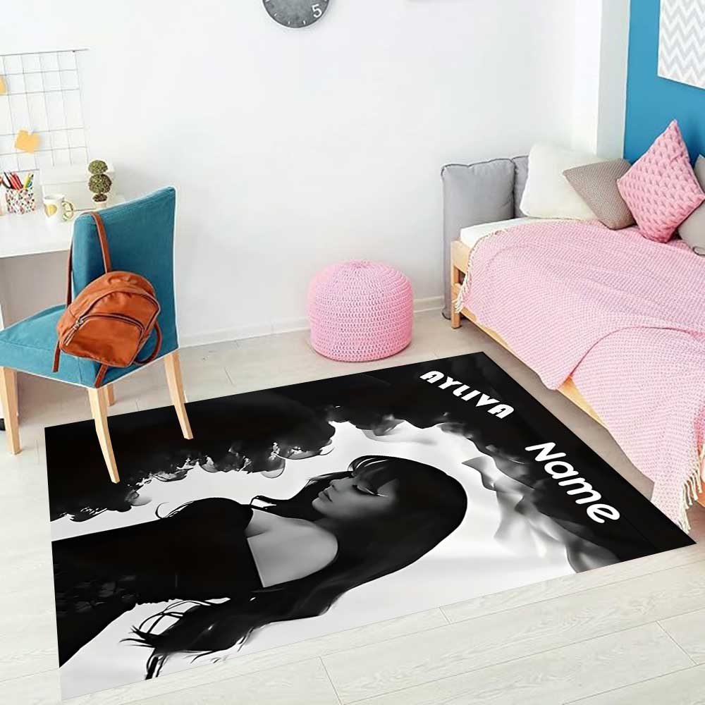 Ayliva Customize your name rug, office chair cushion, home bedroom living room gift.