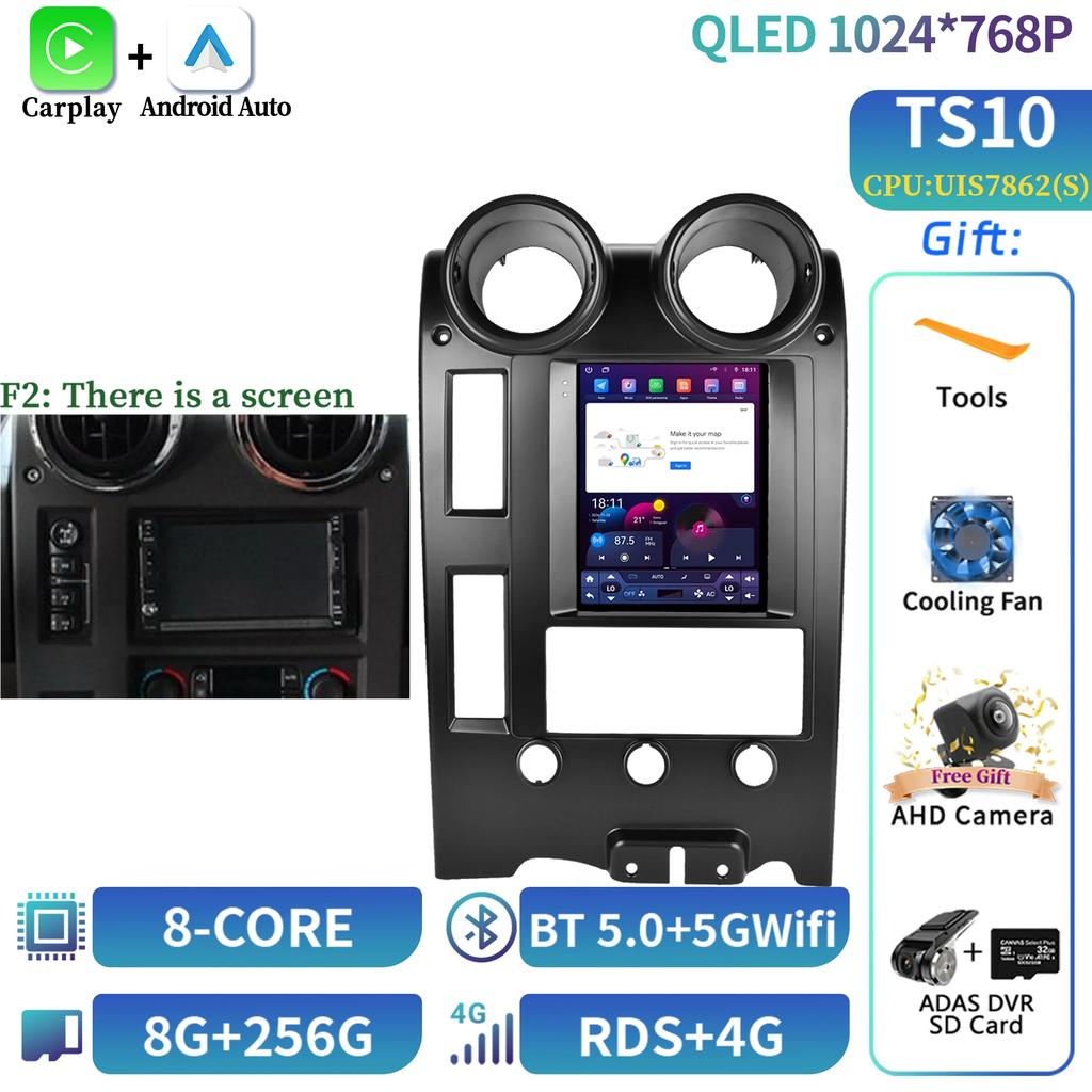 9.7" For Hummer H2 2002-2007 Car Player Auto Radio Stereo Head Unit Multimedia Player GPS Navigation Screen Audio Media Car Set