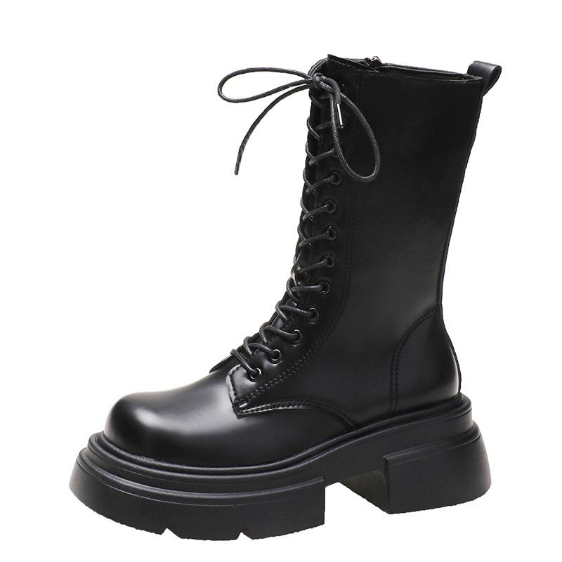 

Women s British style fashion versatile soft elastic comfort ankle boots shock absorption non-slip casual sports Martin boots 40