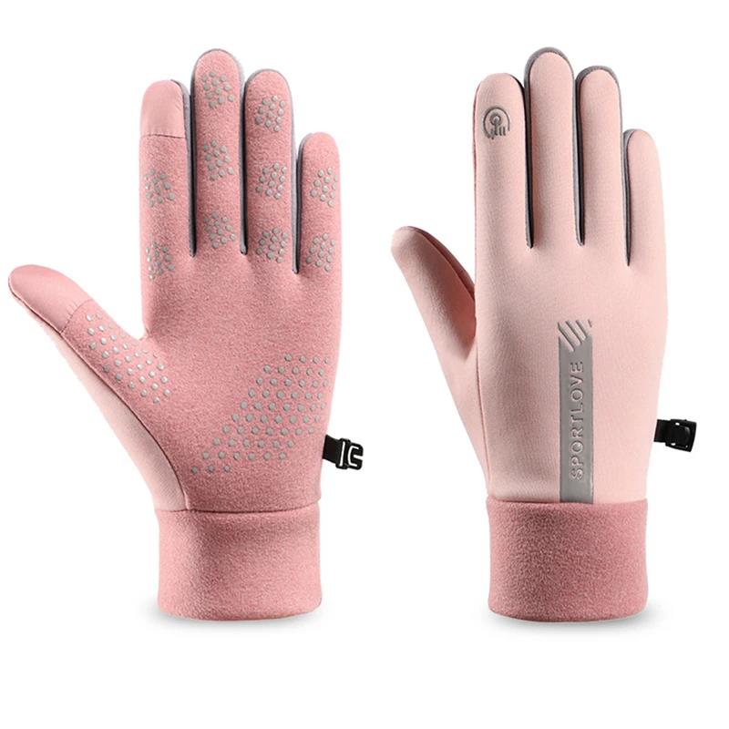 Winter Gloves Women Cycling Bike Thermal Cold Resistance Wind Waterproof Bicycle Warm Outdoor Running Skiing Mittens