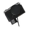 Oil Skin Camera PU Leather Half Body Case For Panasonic Lumix S9 Battery Opening Bottom Cover