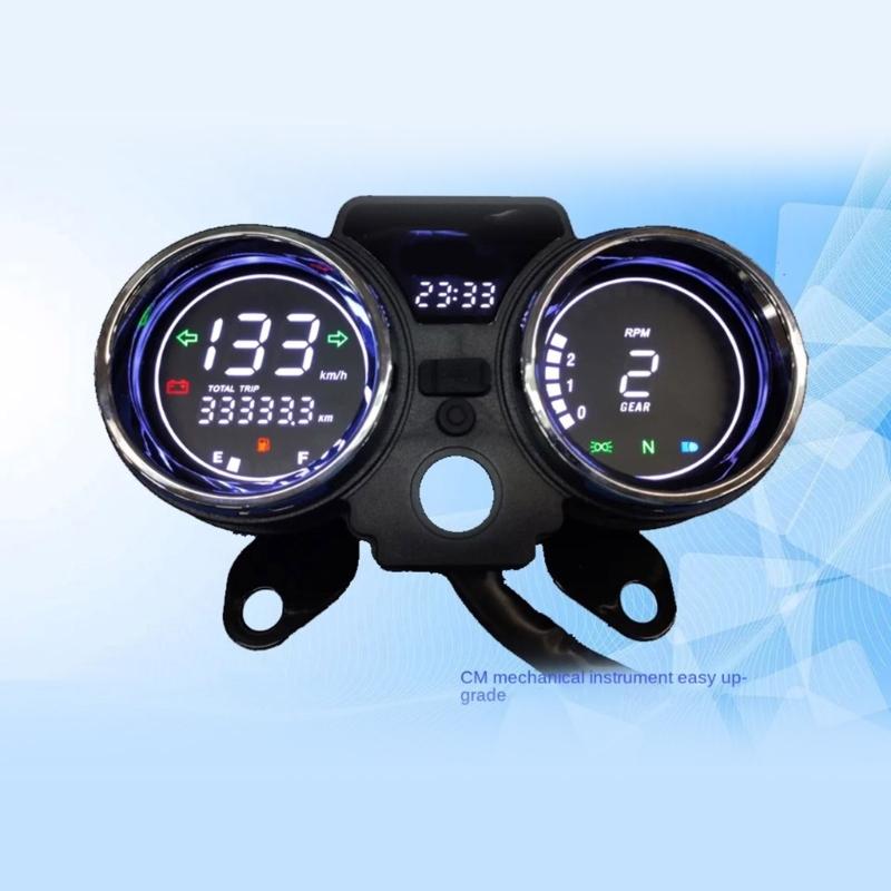 Digital Speedometer Odometer Dashboard Suitable for RC250 150Gato 250cc Waterproof Motorcycle Instrument LED Tachometer