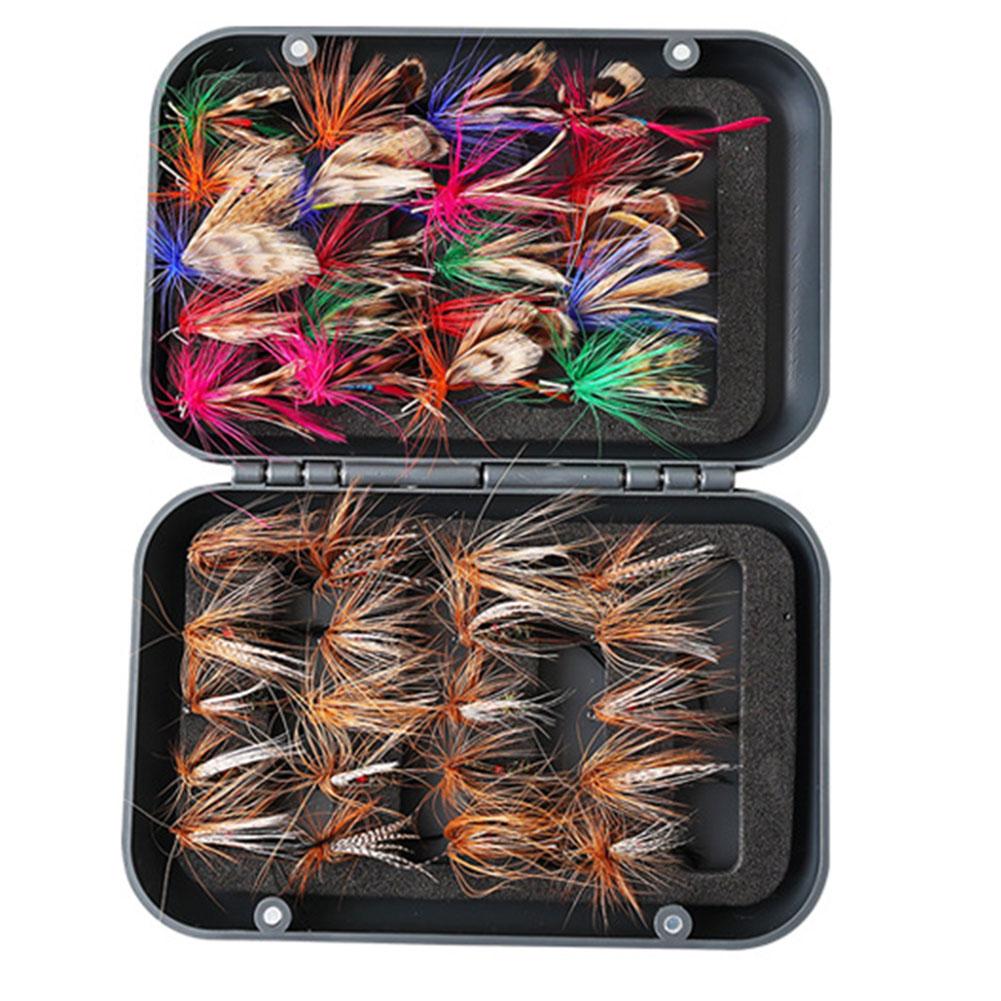 Bionic Insects Flies with Box Fly Fishing Lures Artificial Bait for Trout Carp Fishing Lure Set