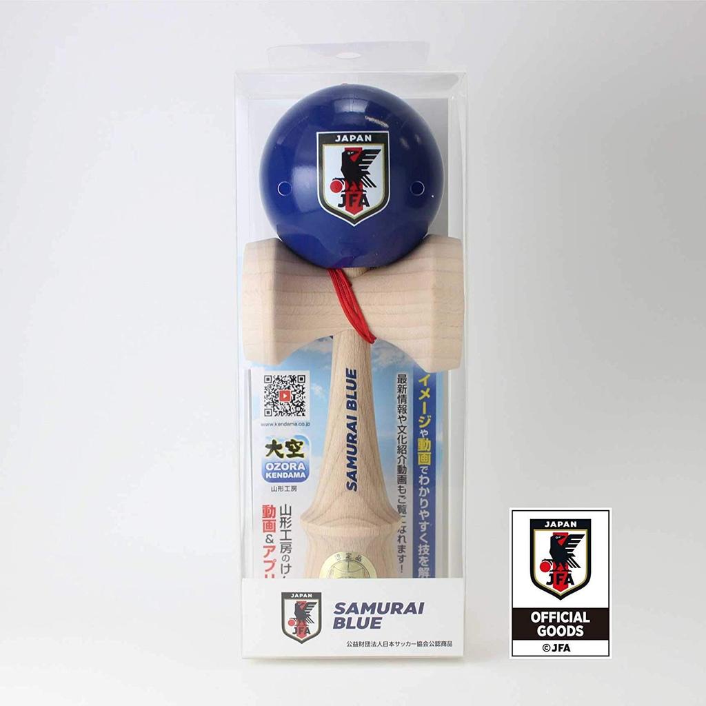 Langs Japan Yamagata Koubou Competition Kendama [Ozora] (Japan Kendama Association Certified) Samurai Blue