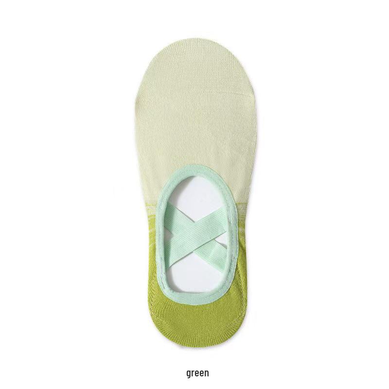 Gradient Silicone Non-slip Mid-calf Women's Yoga Socks - Versatile and Colorful for Sports and Pilates