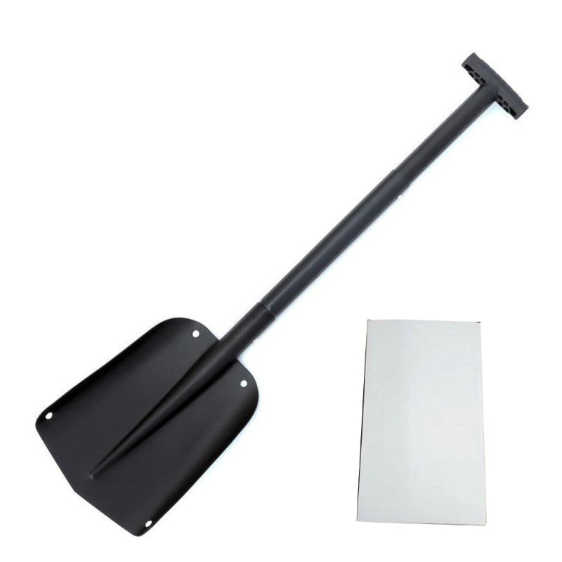 Collapsible Snow Shovel Aluminum Lightweight Snow Removal Tool Retractable 24.8'' to 32'' Snow Shovel