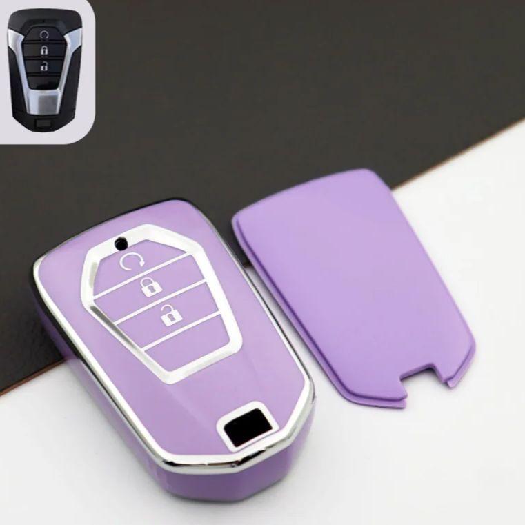 TPU Car Key Case for ISUZU Dmax D-max Mux 2021 2022+ D-max MU-X 3.0 Mux 3 Buttons Key Cover Case