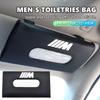 UKK30 Car Tissue Box Sun Visor Type Block Hanging Napkin Holder Paper Rack For M F10 F20 F30 F40 F15 F25 F26 F31 F49 E62 E83 E84