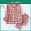 Set Springsummer Pajama 2026 Couple 100 Cotton Double Layer Gauze Mens And Womens Japanese Plaid Set Long Sleeved Home Fury