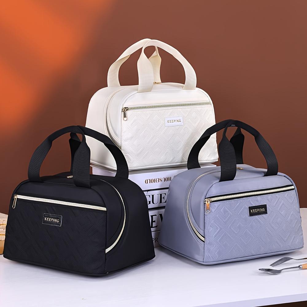 Non Food Contact 1pc New Style High Appearance Level Hand Held Lunch Box Bag for Carrying Food To Work, Insulated Lunch Bag, Picnic Insulated Bag