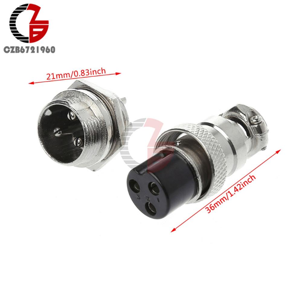 1Pair GX12 GX16 GX20 2/3/4/5/6/7/8/9/10/12/14/15Pin 16mm Male Female Aviation Connector Screw Plug Panel Mount Circular Socket