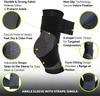 Adjustable Ankle Support Compression Ankle Brace Protector For Running Soccer Basketball Nylon Knitted Gym Bandage Ankle Strap