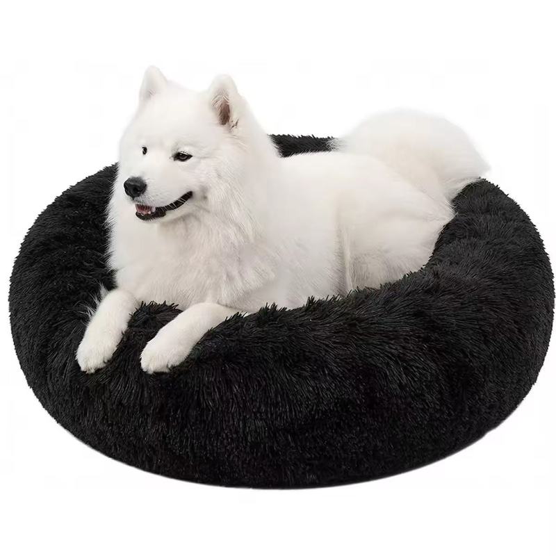 NITILOBY Fluffy Dog Bed Winter Plush Kennel Accessories Pet Products Large Sofa Basket Beds For Dogs