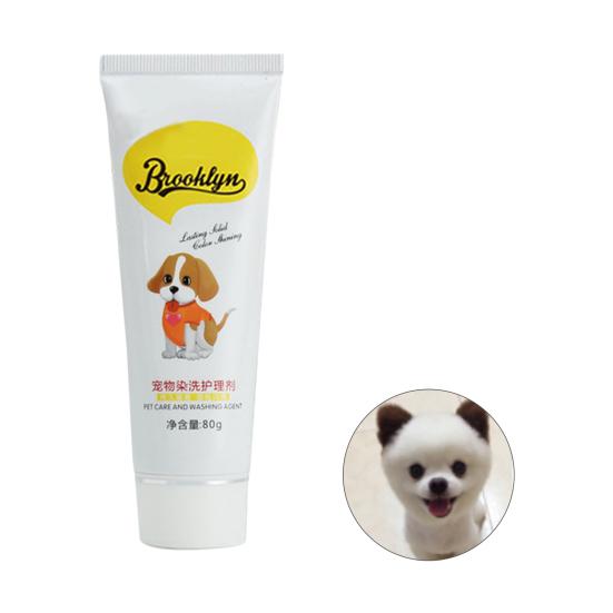 80g Semi Permanent Pet Dye Cream High Pigmented Colorful Dog Hair Bright Coloring Dyestuff Pigment Supplies for Home