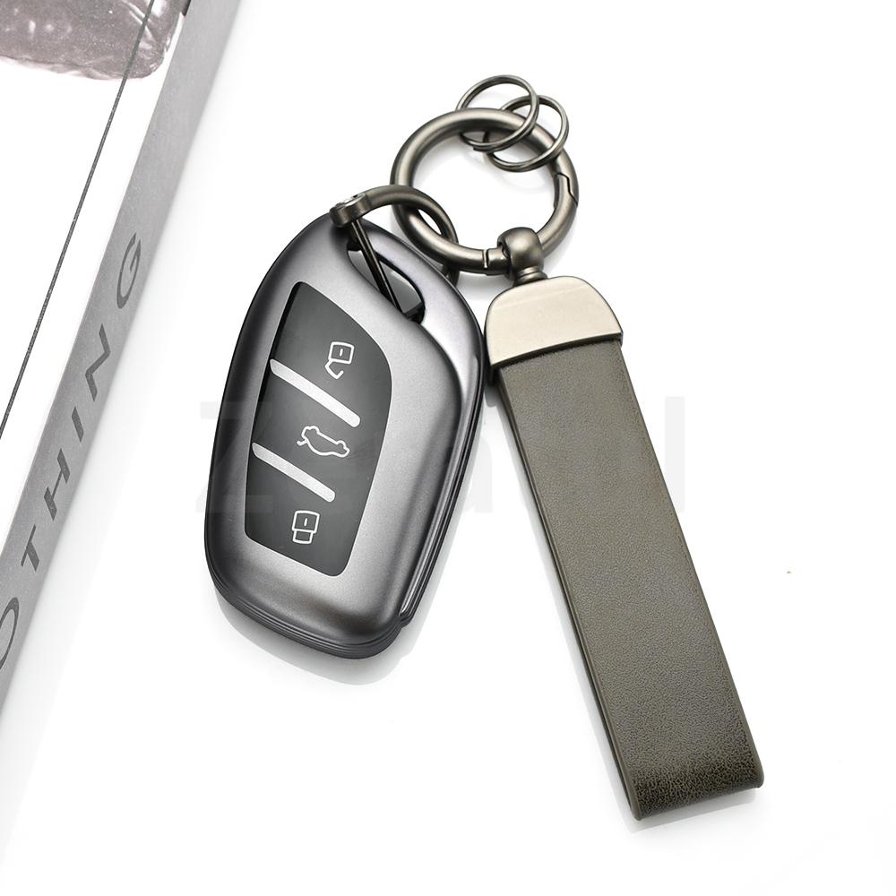 Autoschlüsselabdeckung Hülle Schale Schlüsselanhängerhalter 3 Tasten Gun TPU Für Roewe Rx5 I6 I5 Rx3 Rx8 Erx5 Für Mg Zs Ev Mg6 Ezs Hs Ehs