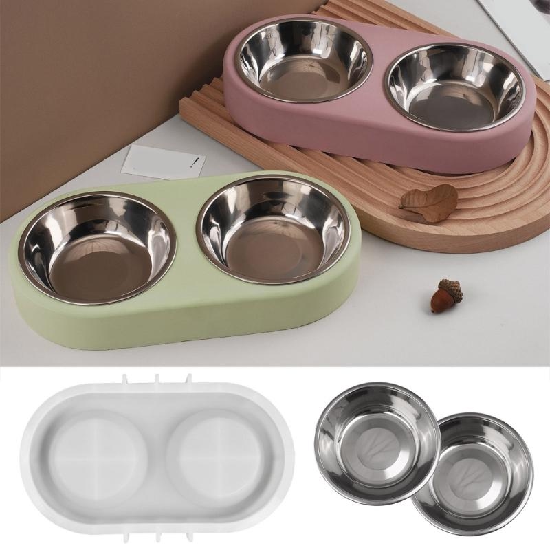 Reusable Pet Bowl Silicone Mold For Handmade Crafts Multi Purpose Heat Resistant Cats Dog Dish Maker Jewelry Mould