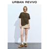 UR2026 Women's Casual Retro Double Side Patch Pocket Short Skirt