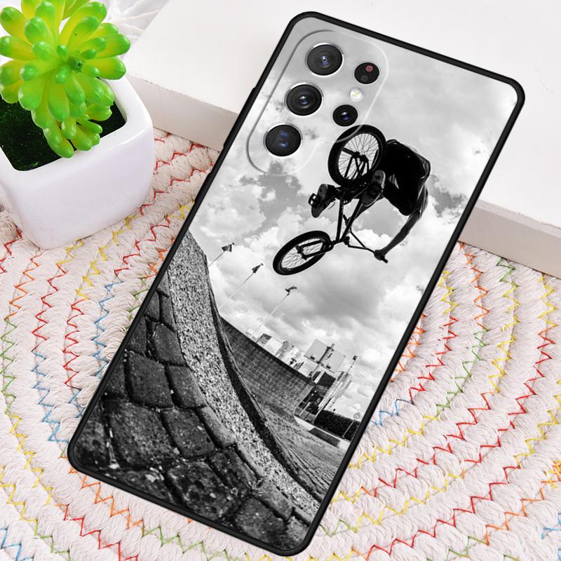 BMX Bike Extreme Sport Soft Phone Case for Samsung Galaxy Note 10 Pro S26 Ultra S23 S24 FE S25 S21 S22 PLUS Shockproof Cove