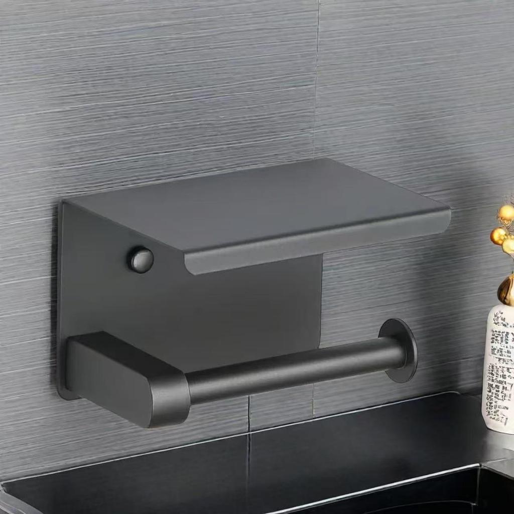 No-Drill Stainless Steel Hotel Toilet Paper Holder 304