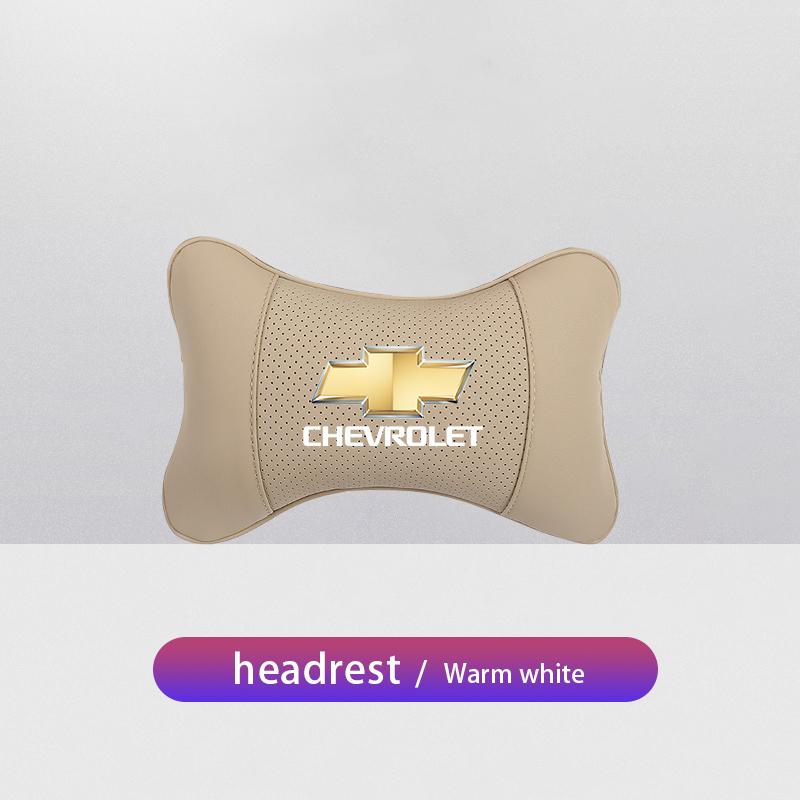 Car Seat Headrest Neck Pillow Auto Interior Accessories For Chevrolet Spark Captiva Cruze Tracker Orlando Trax Epica sticker