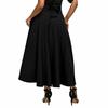 Elegantes Stretch High Waist Vintage Skaterrockkleid mit ausgestellten Falten