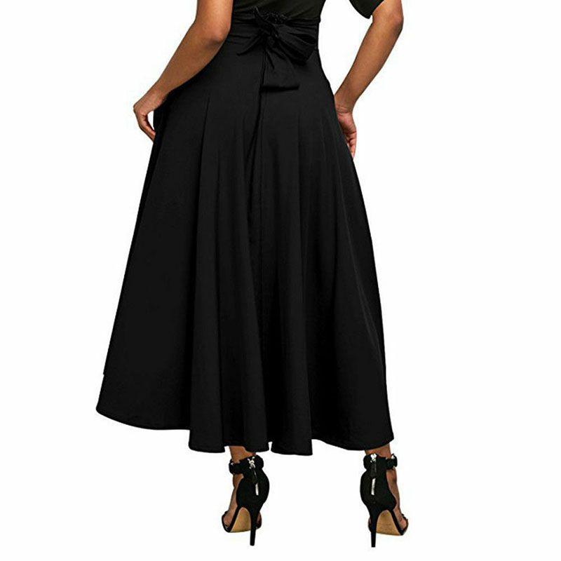 Elegantes Stretch High Waist Vintage Skaterrockkleid mit ausgestellten Falten