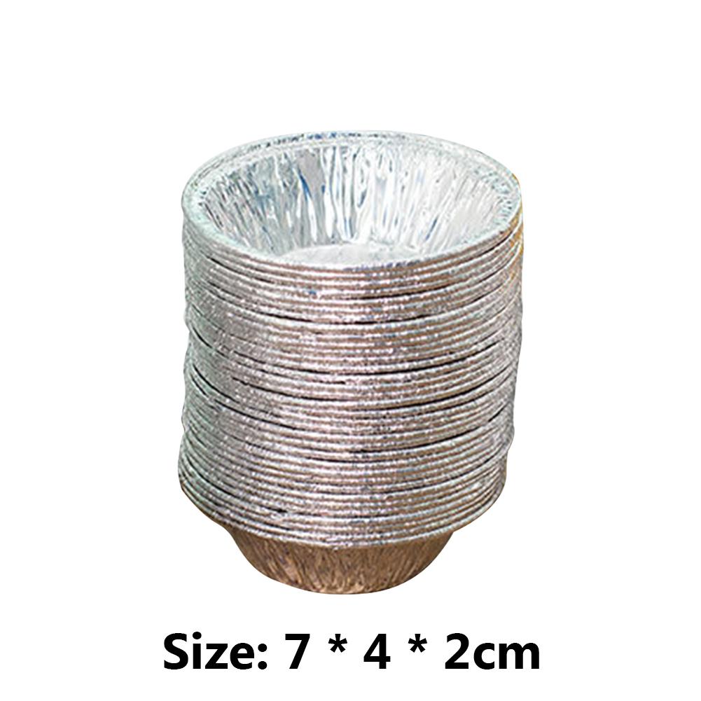 100-1000Pcs Pan Pie Tin Reusable Aluminum Foil Baking Cup Tart Pan Cupcake Case Tar Cake Mold Baking Pan Baking Cup Kitchen Mold