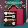 Tomi Luckyfox Luxury Halloween Christmas Gift Quartz Watch Set New Trending Wrist Watches for Girls Montre Femme Reloj with Box
