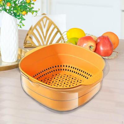 Colander Bowl Strainers Kitchen Fruit Washing Detachable Sieve Container for Vegetables Mixing